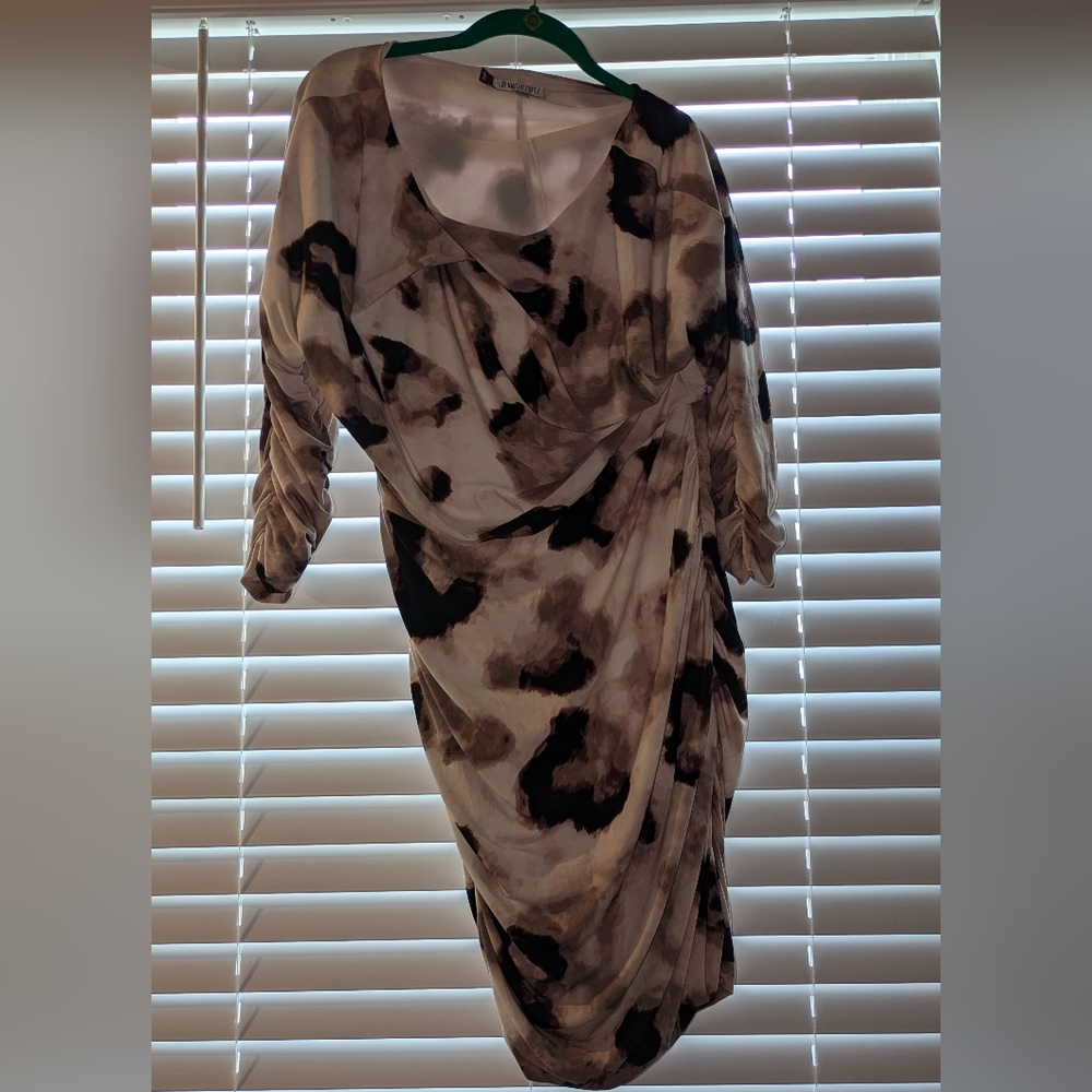 Jennifer Lopez Women's Bodycon Scrunch Side Dress Size L
